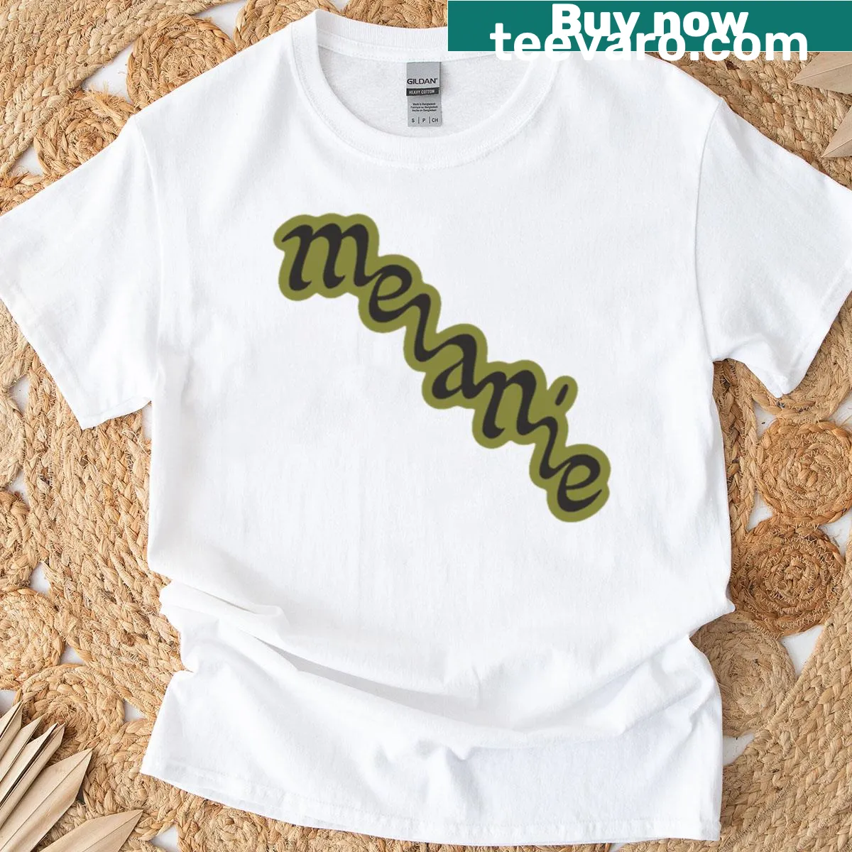 Hand-lettered Charm By Clairo graphic on a T-shirt — on a men's t-shirt
