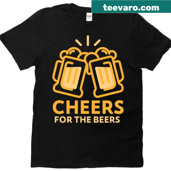 Playful beer-themed typography on a casual t-shirt