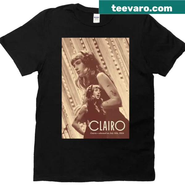 Illustrative graphic inspired by Clairo on a t-shirt