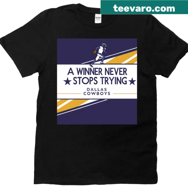 Inspirational typography football t-shirt with motivational text
