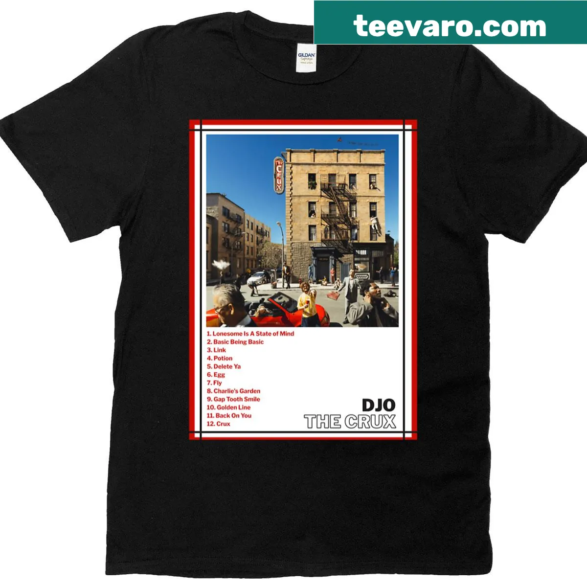 Bold Djo - The Crux T-shirt with typographical design — on a men's t-shirt