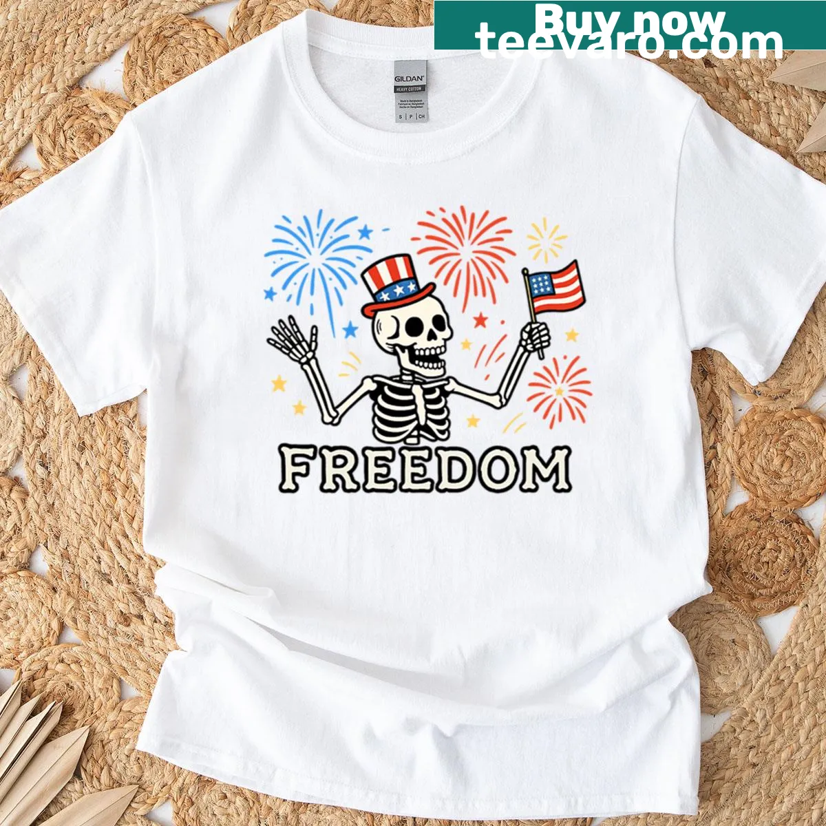 Independence Day T-shirt celebrating freedom — on a men's t-shirt