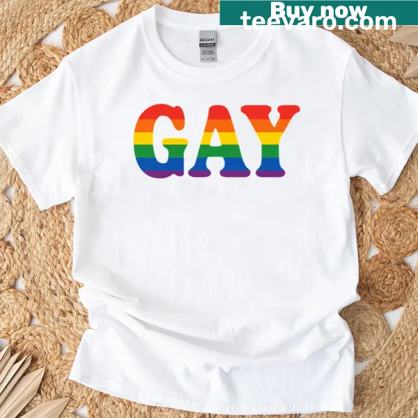 Oversized T-shirt with 'Gayyyy' text
