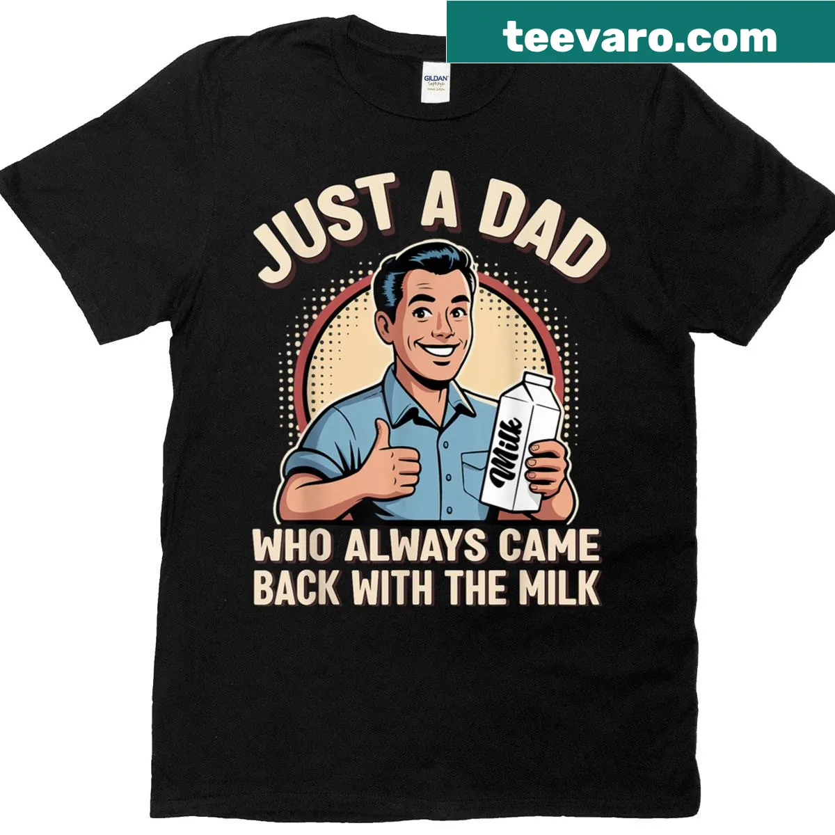 Funny retro Father's Day t-shirt with humorous dad quote — on a men's t-shirt