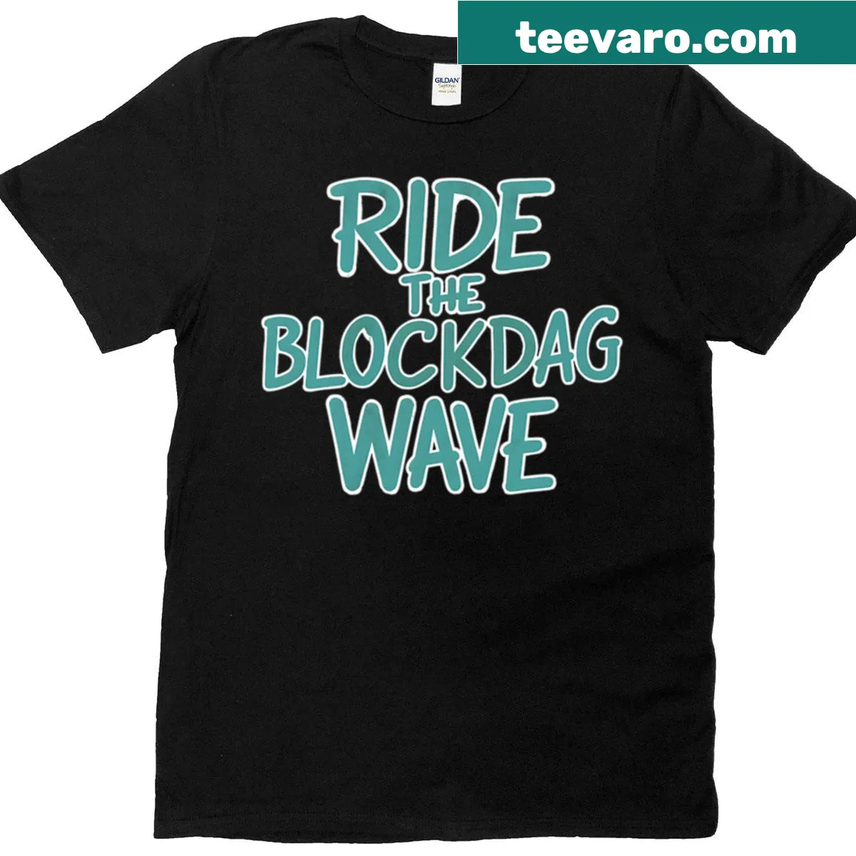 Edgy typography T-shirt with 'Kaspa Zero Fluff Infinite Function' — on a men's t-shirt