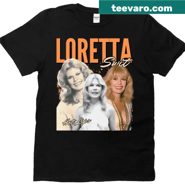 T-shirt featuring a tribute design to Loretta Swit