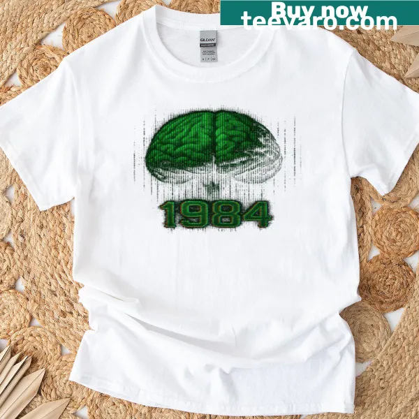 T-shirt featuring neural code inspired by the Matrix
