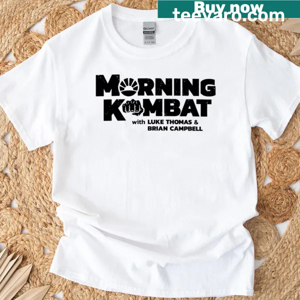 Illustration of morning combat theme on a t-shirt