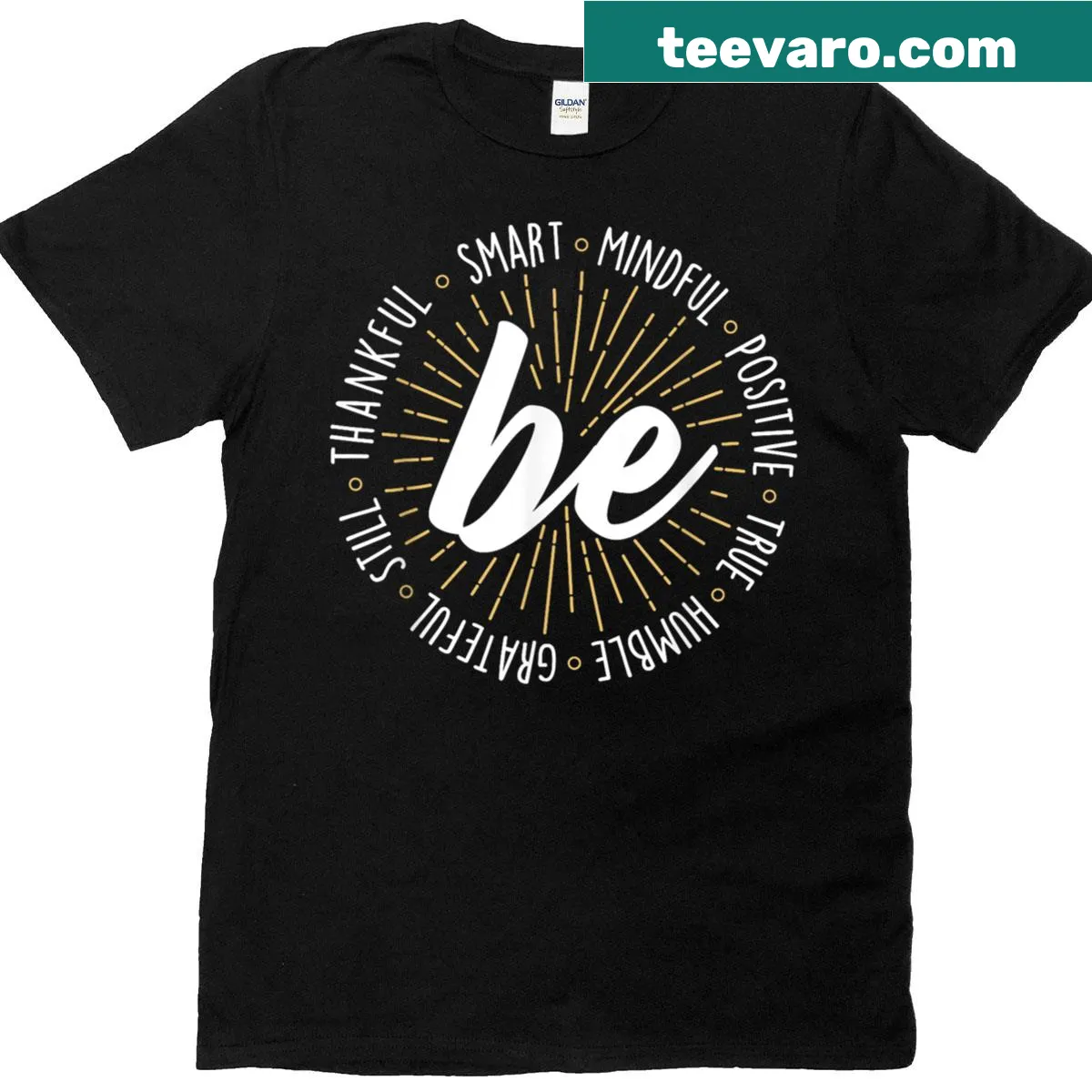T-shirt with motivational quote and life slogan — on a men's t-shirt