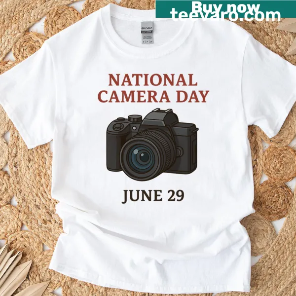 Typography design celebrating National Camera Day on June 29th