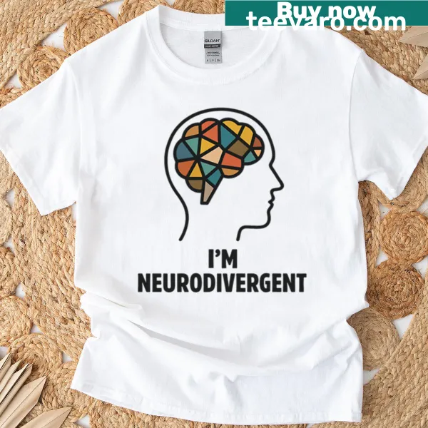 Illustration of a wired brain in a digital web on a T-shirt