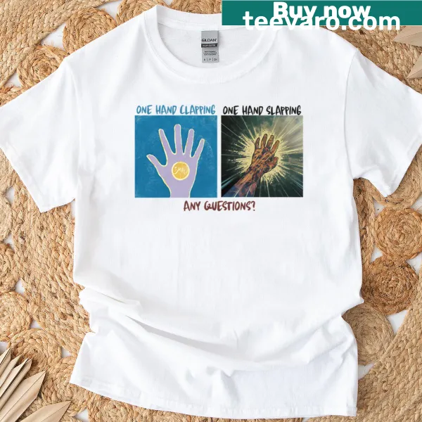 Humorous text on a relaxed oversized T-shirt