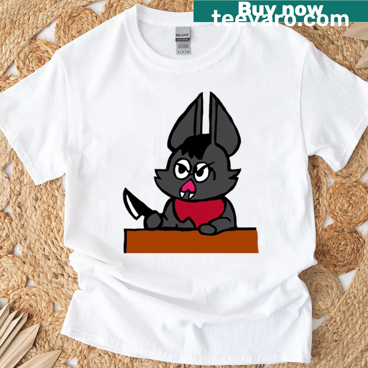 Whimsical bruja illustration on a T-shirt — on a men's t-shirt