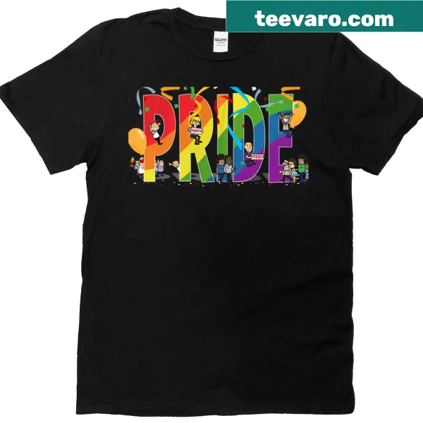 Oversized Pride T-shirt with bold typography.