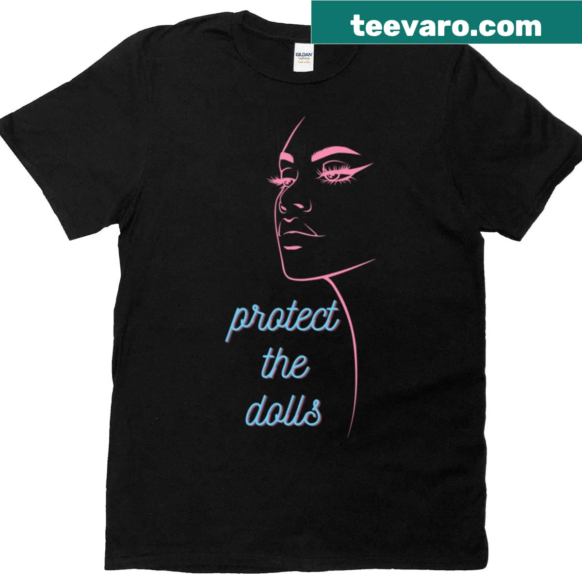 Vintage distressed t-shirt featuring 'Protect The Dolls Ii' graphic — on a men's t-shirt