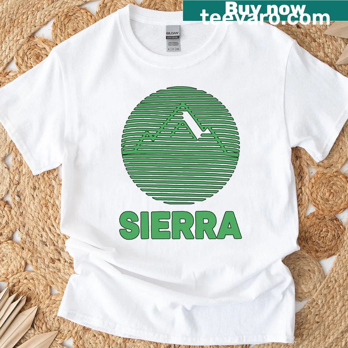 Retro Sierra logo gaming T-shirt for PC game fans — on a men's t-shirt