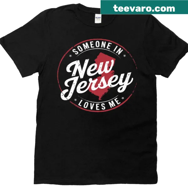 T-shirt declaring love from someone in New Jersey.