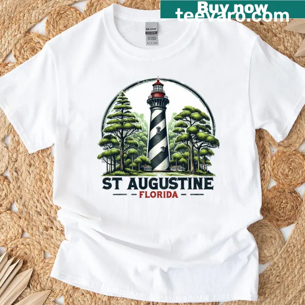 Illustrated St. Augustine Maritime Museum T-shirt featuring Florida's rich history