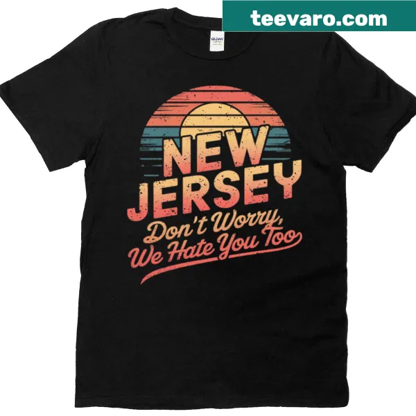 T-shirt featuring the words State Of New Jersey