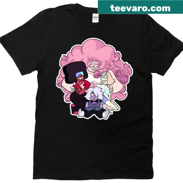 T-shirt featuring Crystal Gems characters for animated series fans
