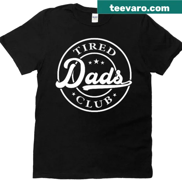 Humorous T-shirt depicting kids playing cars on a dad's back illustration