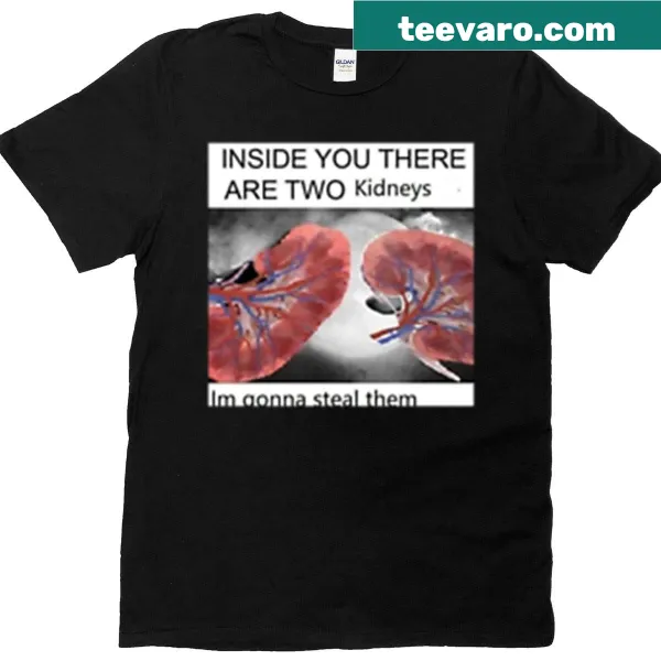 Graphic of two kidneys on a T-shirt
