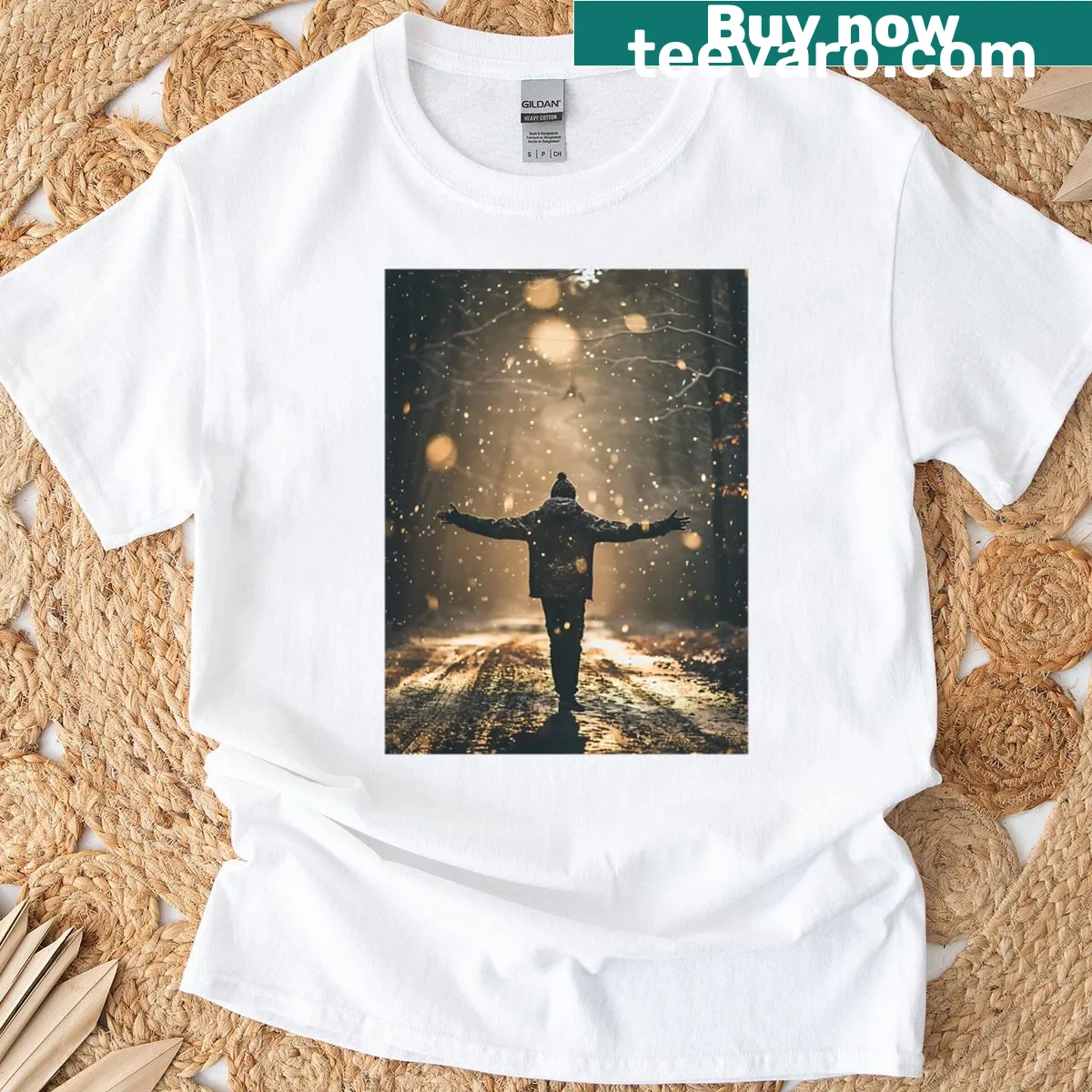 Inspirational t-shirt promoting positivity and motivation. — on a men's t-shirt