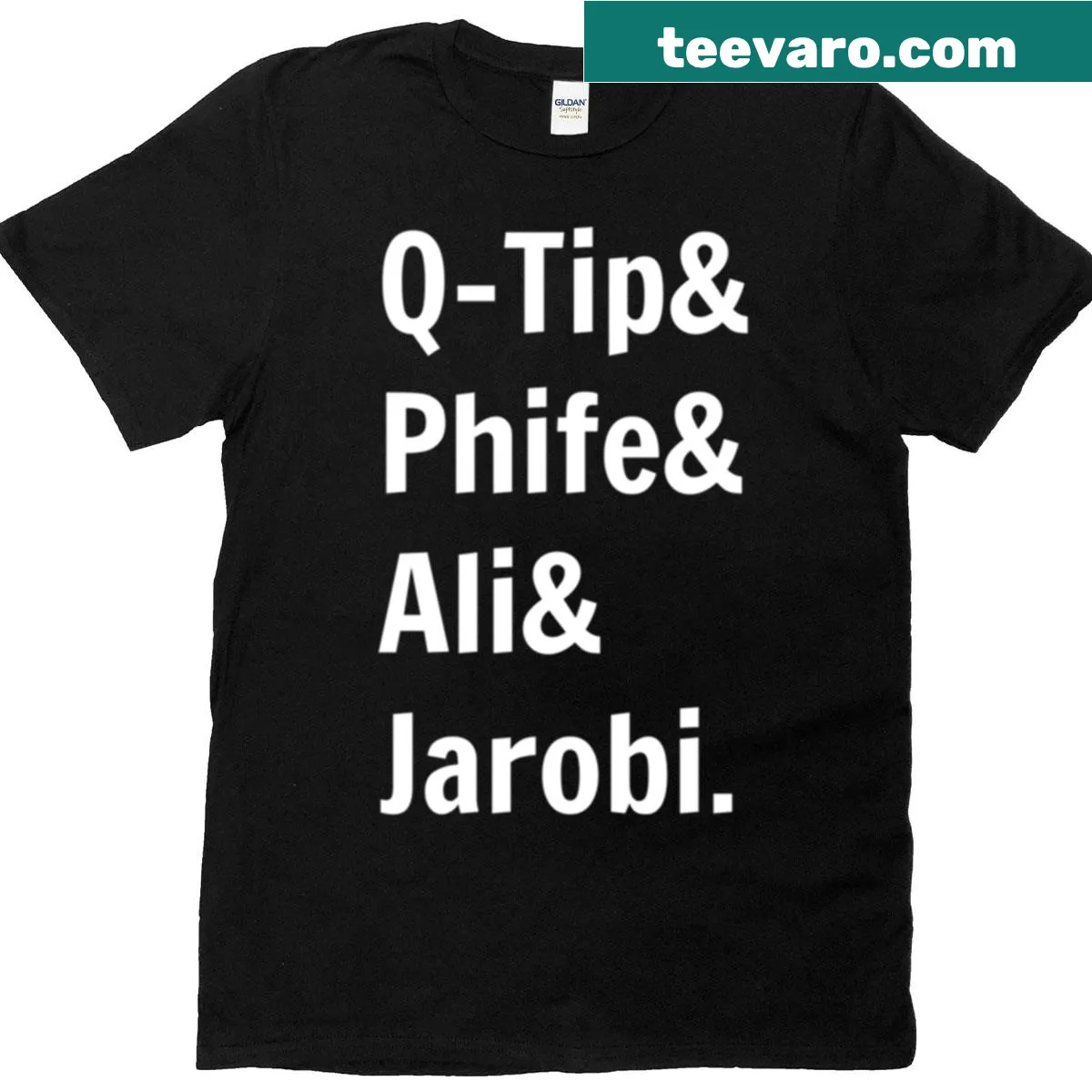 90s Jazz Rap typography t-shirt design — on a men's t-shirt