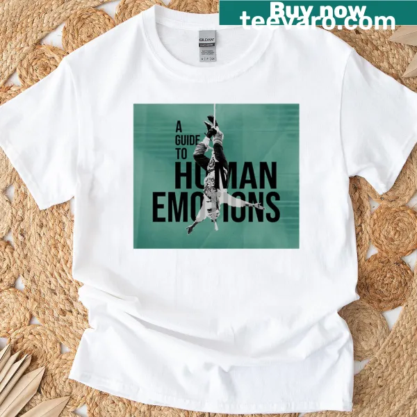 Humorous t-shirt depicting a guide to human emotions