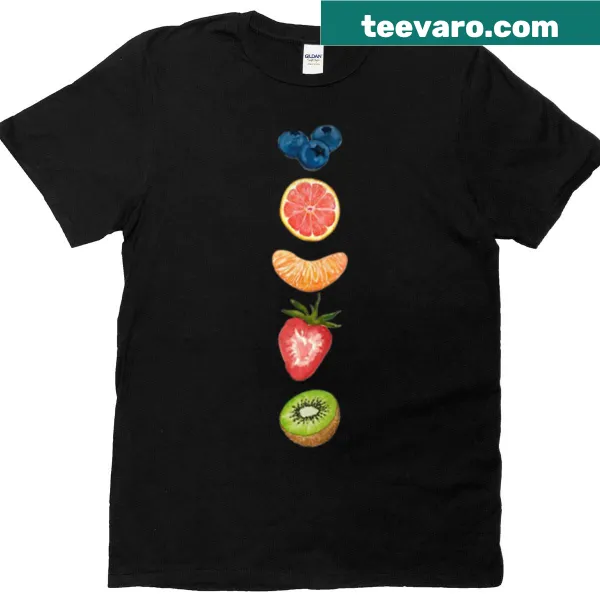 Cute fruit illustration on a T-shirt