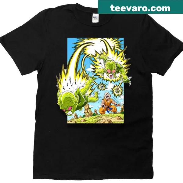 T-shirt with an alien ambush and earth warrior graphic
