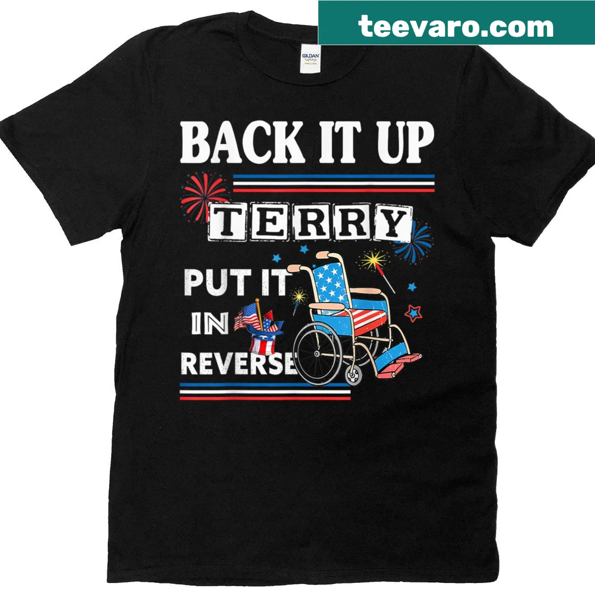 Funny Fourth of July t-shirt with humorous text — on a men's t-shirt