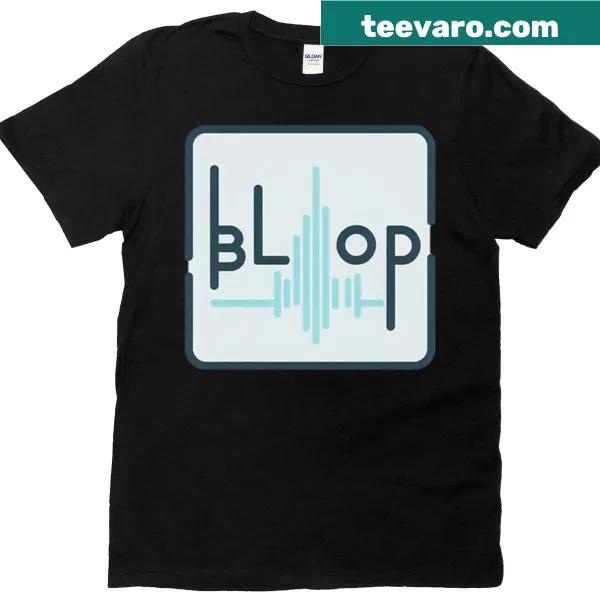 Playful T-shirt featuring the word 'Bloop' in a whimsical font