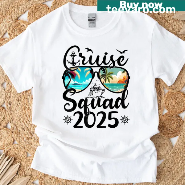 T-shirt designed for family cruises with fun matching graphics