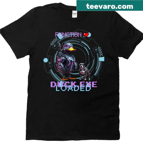 Edgy cyber bird design on a t-shirt
