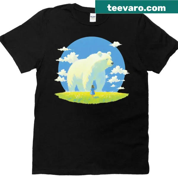 T-shirt featuring an abstract, dreamlike graphic