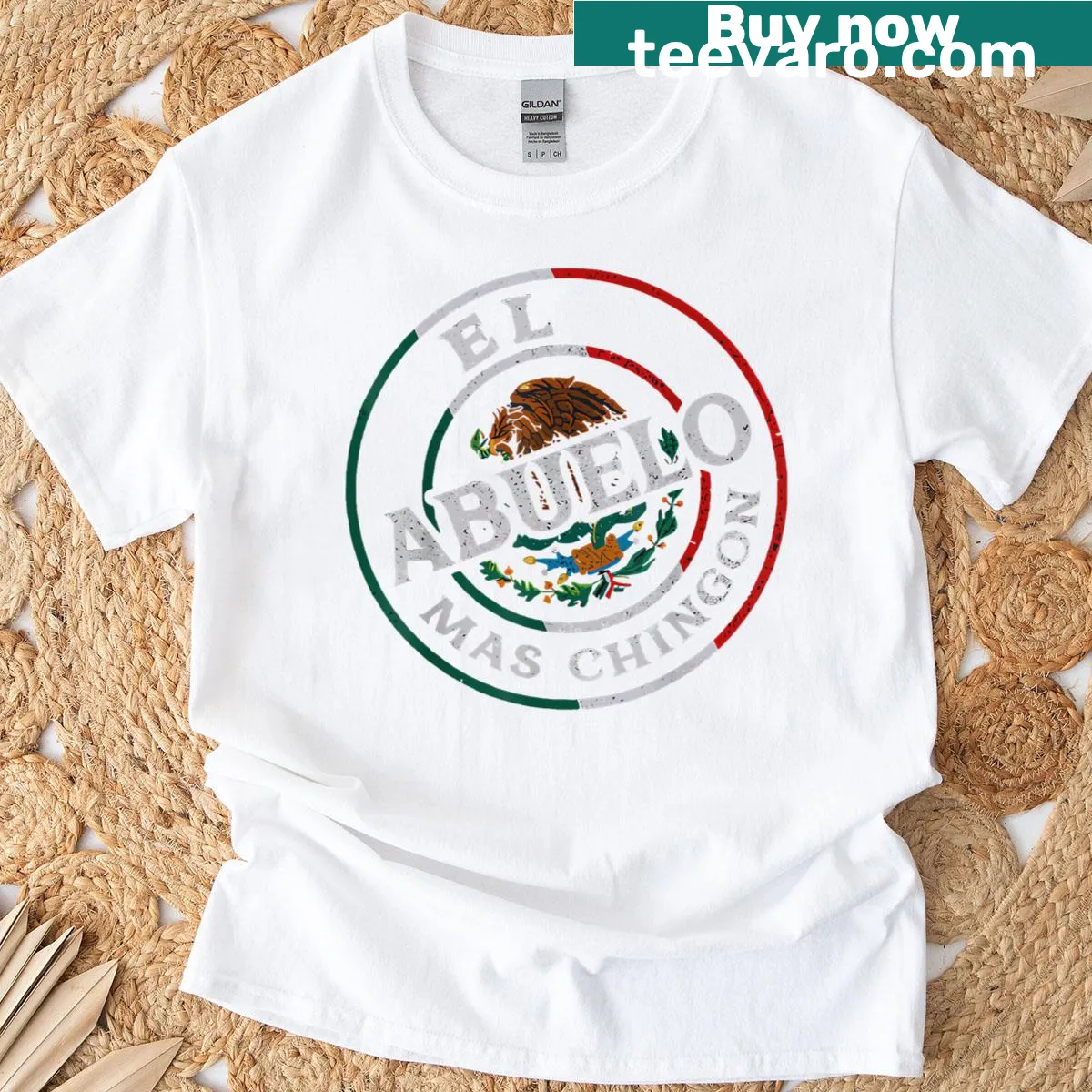 Funny Mexican Grandpa t-shirt with humorous phrase. — on a men's t-shirt
