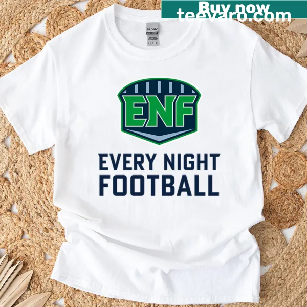 Bold t-shirt with the text 'Every Night Football'