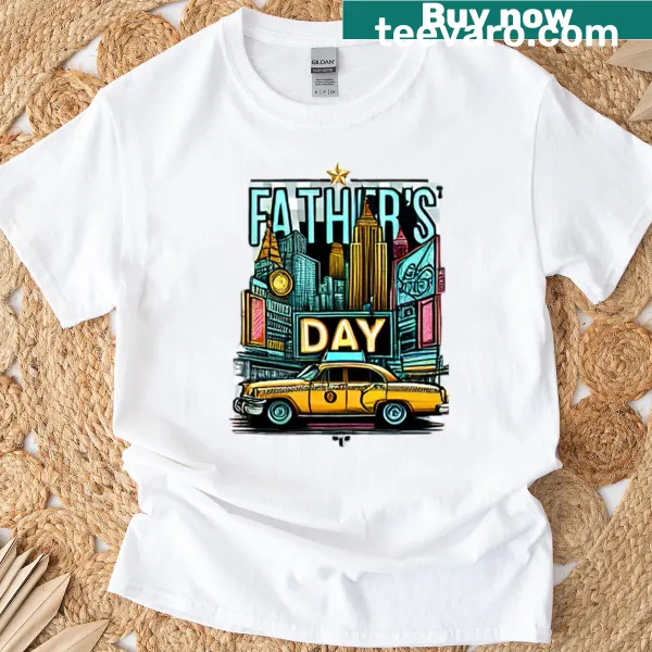 Heartfelt graphic celebrating fathers on T-shirt