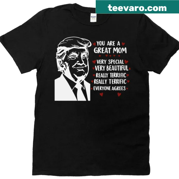 Funny typography graphic for Trump moms on a t-shirt