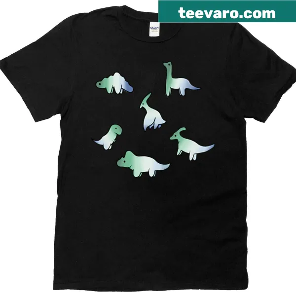 Illustrated Gay Dinos design T-shirt