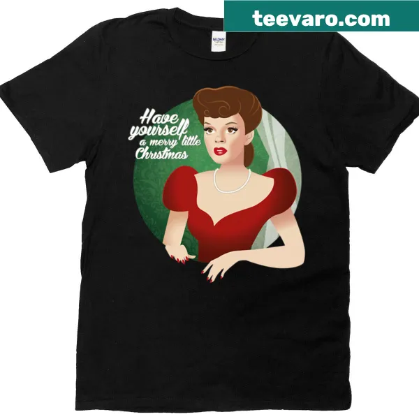 Festive Christmas T-shirt with 'Have Yourself A Merry Little Christmas' text