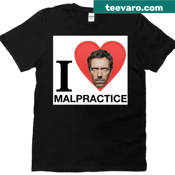 Vintage-style T-shirt featuring humorous House MD graphic.