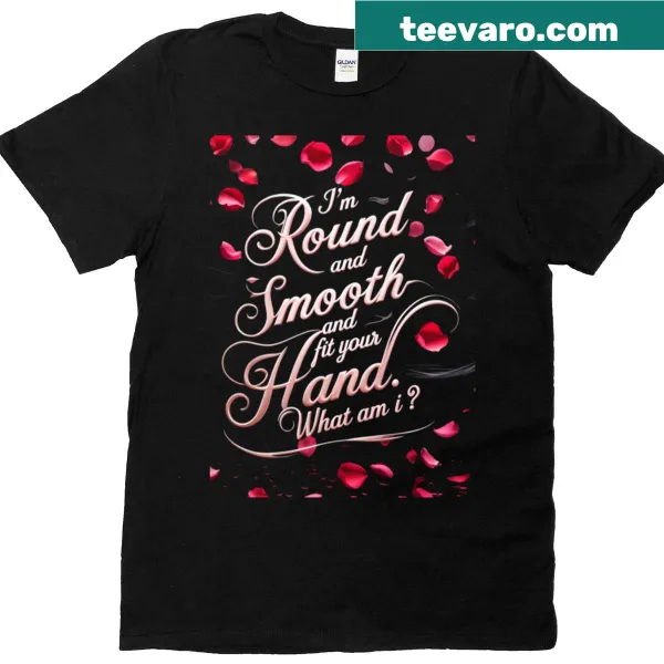Funny T-shirt with the phrase 'I Am Round' displayed prominently.