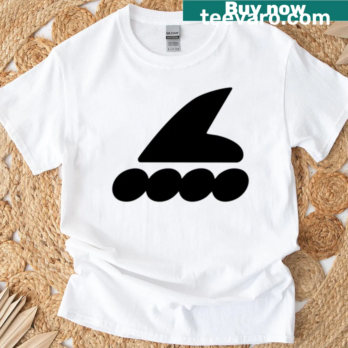 Rollerblading graphic T-shirt celebrating inline skating — on a men's t-shirt