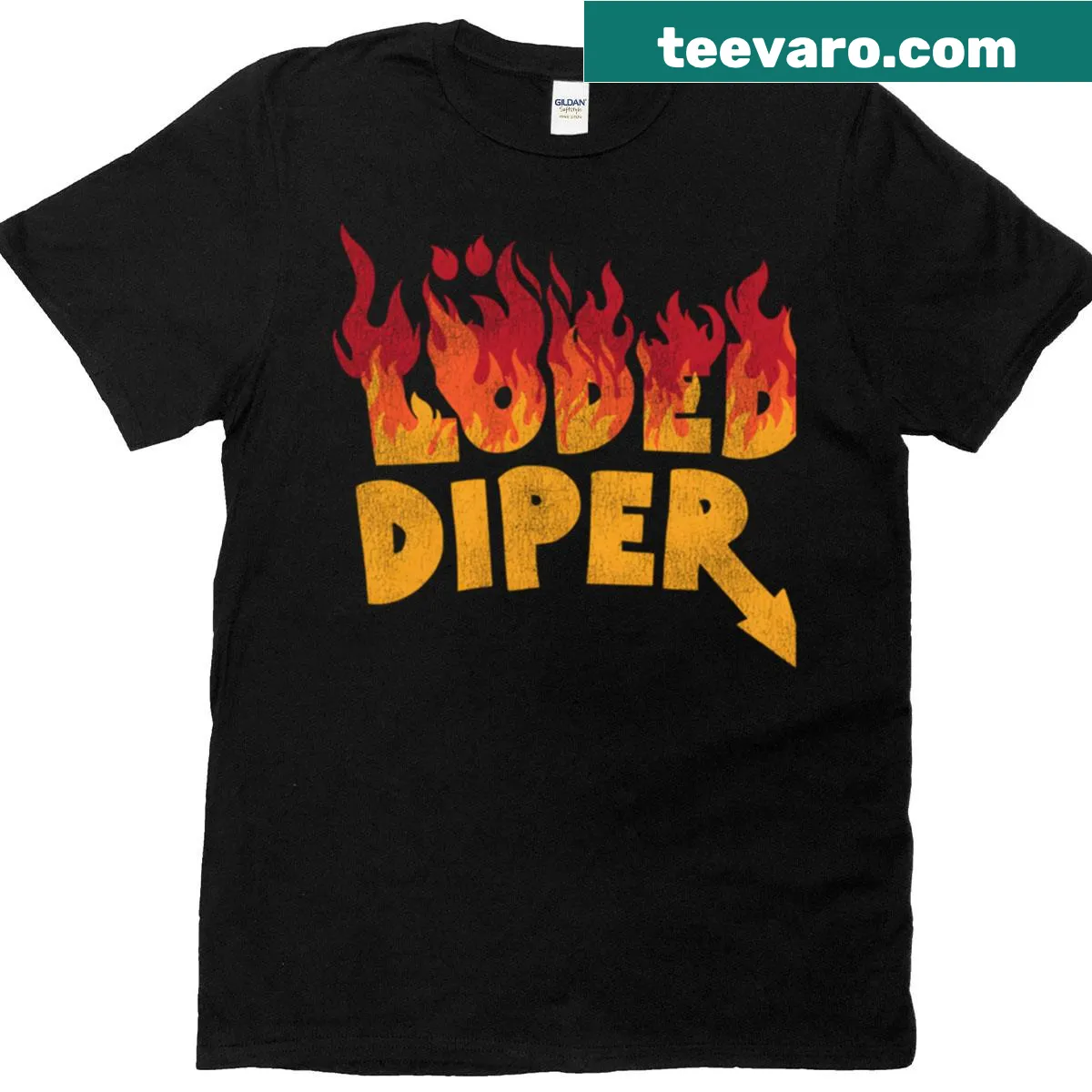 Charming T-shirt for kids featuring vintage movie and music themes — on a men's t-shirt
