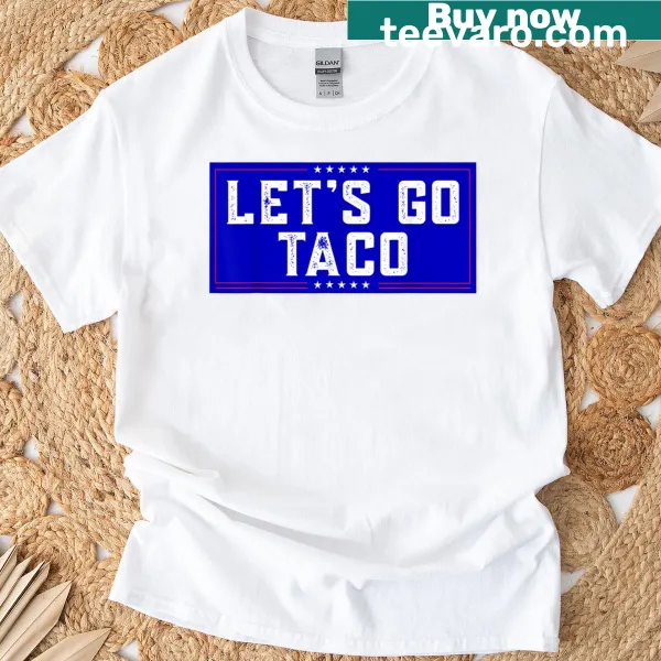 Fun taco illustration on a t-shirt celebrating taco love