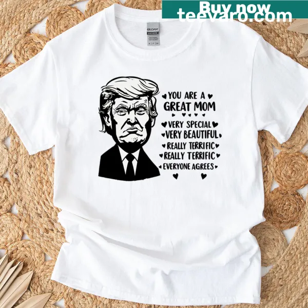 Sentimental Mom tee with Yuge Compliments slogan