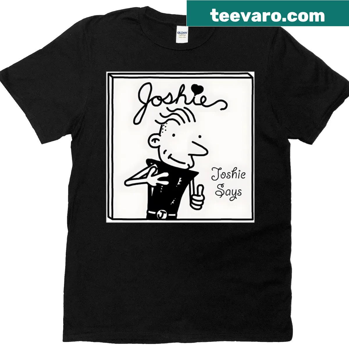 Vintage-style t-shirt featuring music book designs for kids — on a men's t-shirt