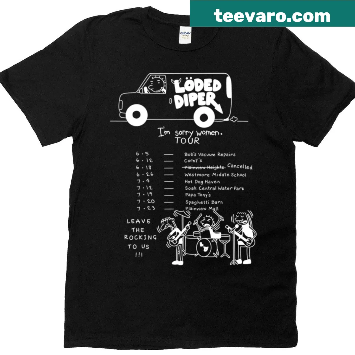 Vintage-style T-shirt for kids featuring music and movie themes — on a men's t-shirt